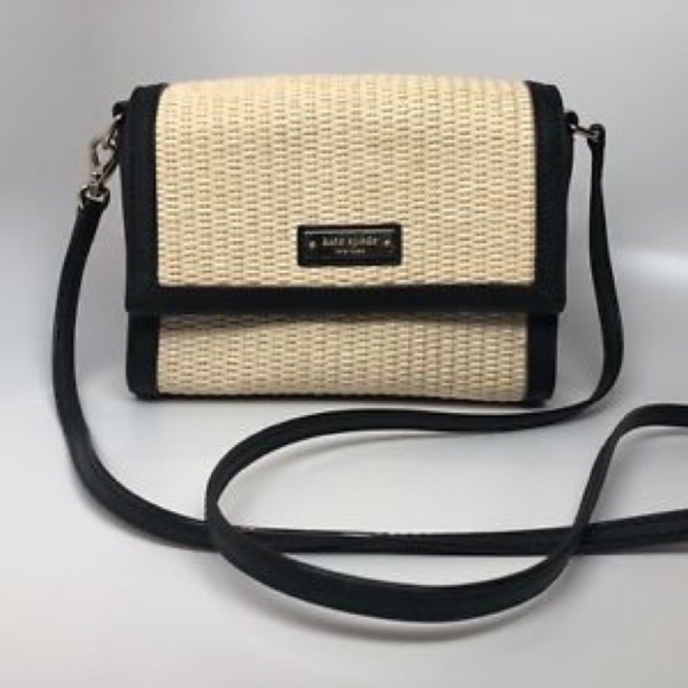 Kate Spade straw crossbody